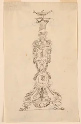 Progetto per un candelabro