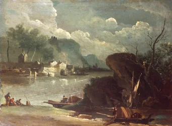 Paesaggio fantastico, di Giuseppe Bernardino Bison