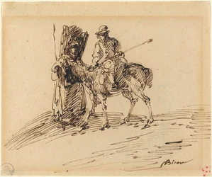 Cavaliere con contadino
