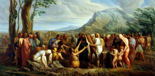 Sepoltura delle ceneri di Temistocle, di Giuseppe Bossi, circa 1809, Antica Grecia