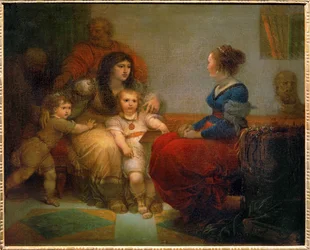 Cornelia, mere des Gracques - Cornelia, madre dei Gracchi con i figli Tiberio e Gaio e la figlia Sempronia ...