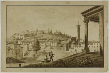 Vista della piazza di Fiesole
