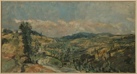 Paesaggio con cipressi