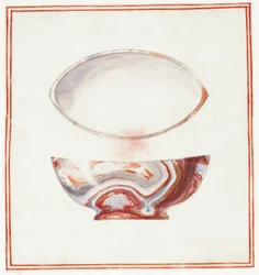 Ciotola marmorizzata con coperchio