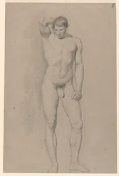 Studio Accademico di un Nudo Maschile