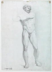 Studio accademico di un nudo maschile