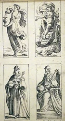 Carte dei tarocchi del XVII secolo di Giuseppe Maria Mitelli