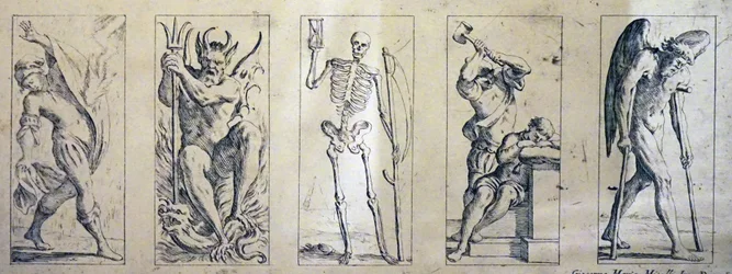 Carte dei tarocchi del XVII secolo di Giuseppe Maria Mitelli