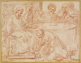 La Maddalena che lava i piedi di Cristo