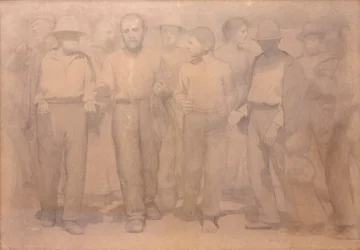 Cartone per Il Quarto Stato