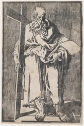 San Filippo in piedi con un libro e una croce