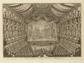 La rappresentazione de La Serenata nel Palazzo Reale di Napoli