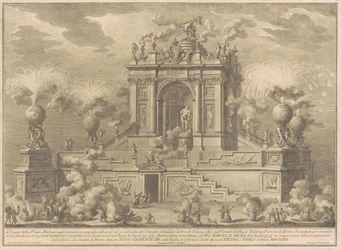 La Prima Macchina per la Chinea del 1767: un arco trionfale con l