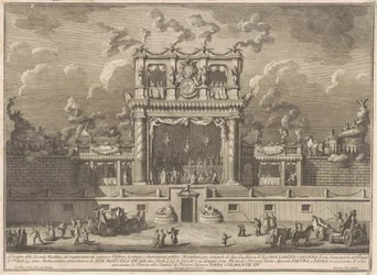 La seconda macchina per la Chinea del 1769: un edificio per l