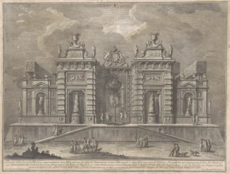 La Seconda Macchina per la Chinea del 1774: Una Villa con Monumenti Antichi e un Gioco di "Giostra"