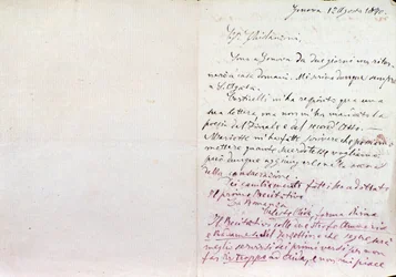 Lettera manoscritta di Giuseppe Verdi all