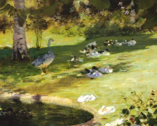 Colazione in giardino, dettaglio