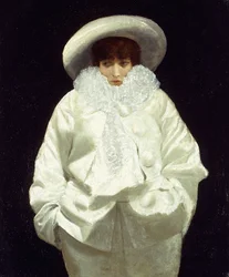 Sarah Bernhardt come Pierrot