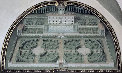 Villa della Petraia da una serie di lunette raffiguranti viste delle ville medicee