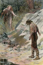 Illustrazione per Westward Ho! di Charles Kingsley (litografia a colori)