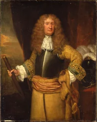 Henry, 3° Lord Arundell di Wardour, con un bastone come Maestro dei Cavalli, c.1680