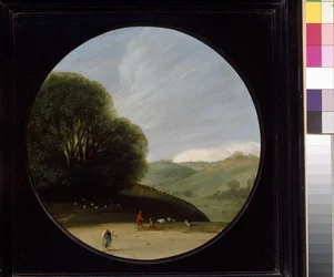Paesaggio con figure pastorali