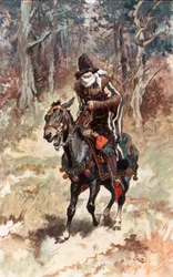 Ghysbrecht Van Swieten seduto sul suo mulo