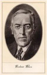Woodrow Wilson, 28° Presidente degli Stati Uniti, inizio 20° secolo