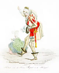 Charles Gabriel Potier nel ruolo di Principe Riquet à la Houppe, c.1825