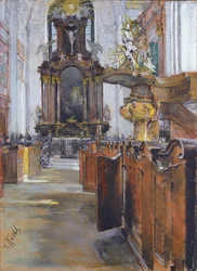 Interno di St. Michaelis ad Amburgo, 1890