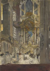 Interno della Frauenkirche a Dresda