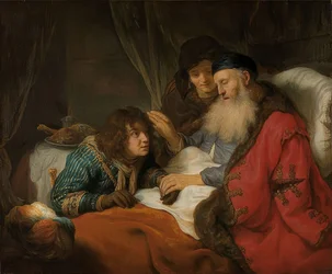 Isacco benedice Giacobbe