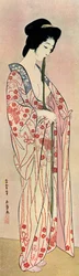 Una donna giapponese che indossa un nagajuban, 1920-1930