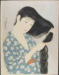 Donna che si pettina i capelli, marzo 1929