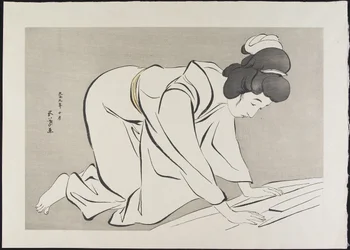 Donna che Piega un Kimono, ottobre 1920