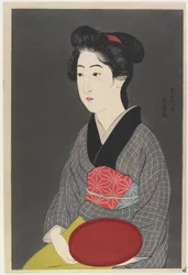 Donna che tiene un vassoio, 1920
