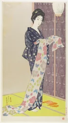 Donna in kimono estivo, agosto 1920