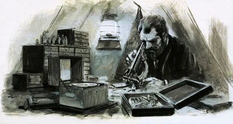 Alexander Humboldt era un esploratore molto ricco (gouache su carta)