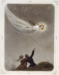 Stelle: Donna che rappresenta "La stella cadente" - di Grandville