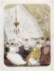 Signore che studiano astronomia