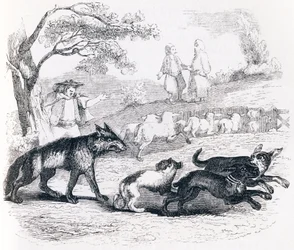 Il bassa e il mercante (Le bassa et le marchand) - Favole di La Fontaine