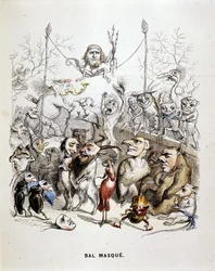 Il ballo in maschera degli animali - di Grandville