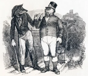 Il lupo e il cane (Le loup et le chien) - Favole di La Fontaine