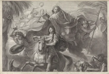 Ritratto equestre allegorico di Luigi XIV, re di Francia