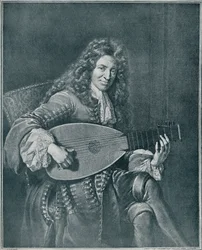 Charles Mouton, c1626-1710. Liutista e compositore francese, 1909