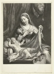 Maria con Bambino Gesù nella mangiatoia