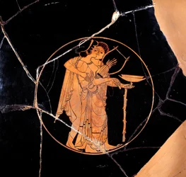 Antica Grecia: Coppa con figure rosse
