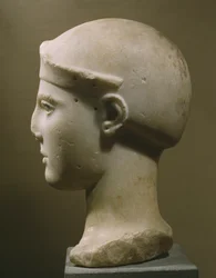 Testa di Atena con elmo, da Egina, c.470-460 a.C.