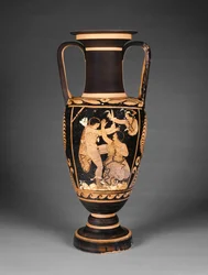 Anfora a collo rosso-figura di Paestan, c.340 a.C.