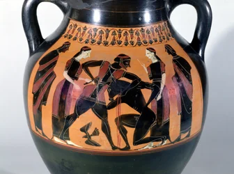 Teseo combatte il Minotauro (dettaglio)